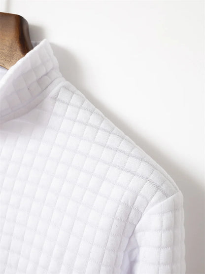 Polo manches longues col zip