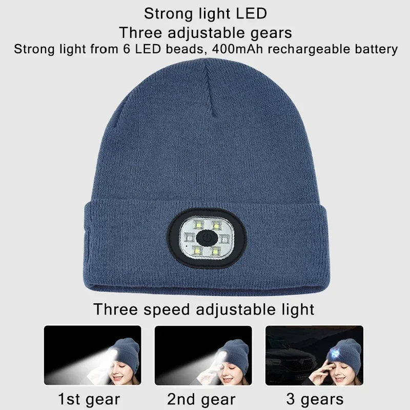 Bonnet Bluetooth LED - Musique Sans Fil et Éclairage Sport