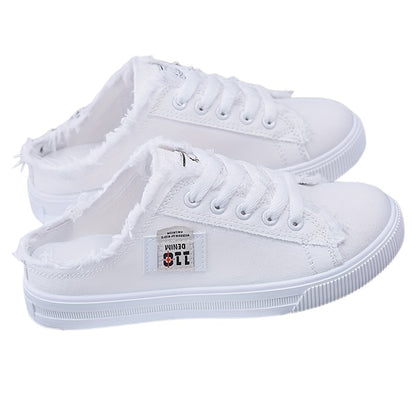 Baskets décontractées en toile – style sabot femme