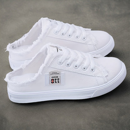 Baskets décontractées en toile – style sabot femme