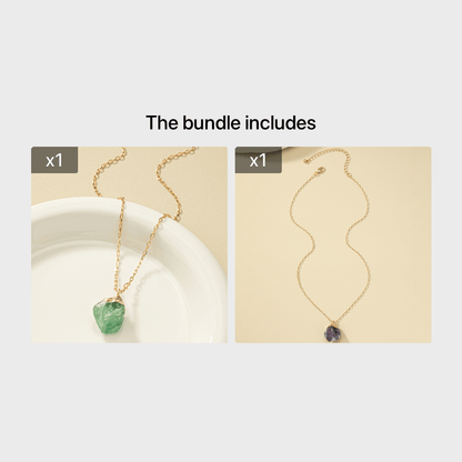 Collier et son pendentif en cristal