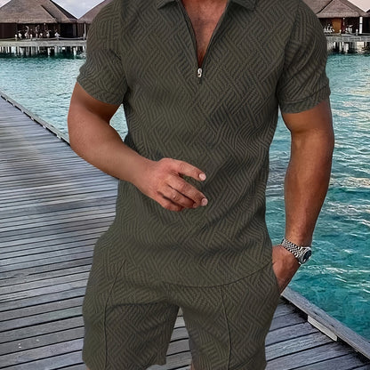 Ensemble motif géométrique – Polo & Short