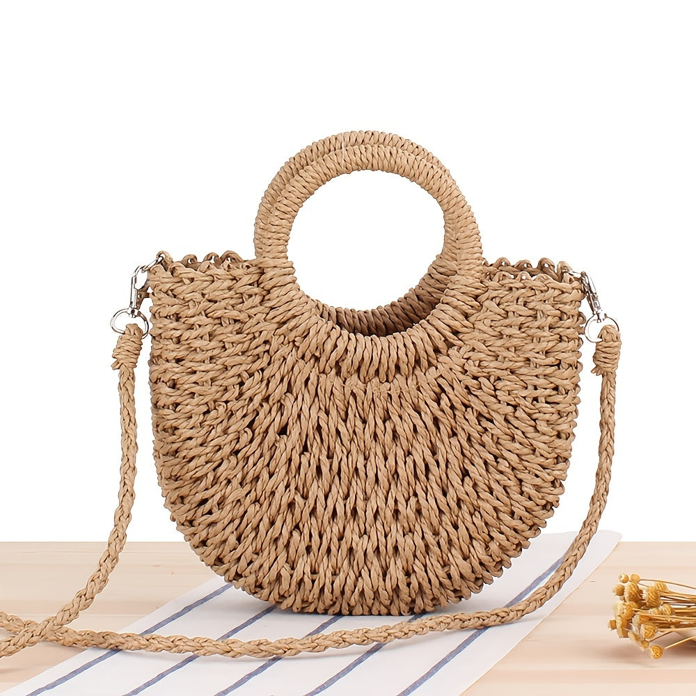 Sac en Paille Tressée – Élégance Naturelle & Style Bohème