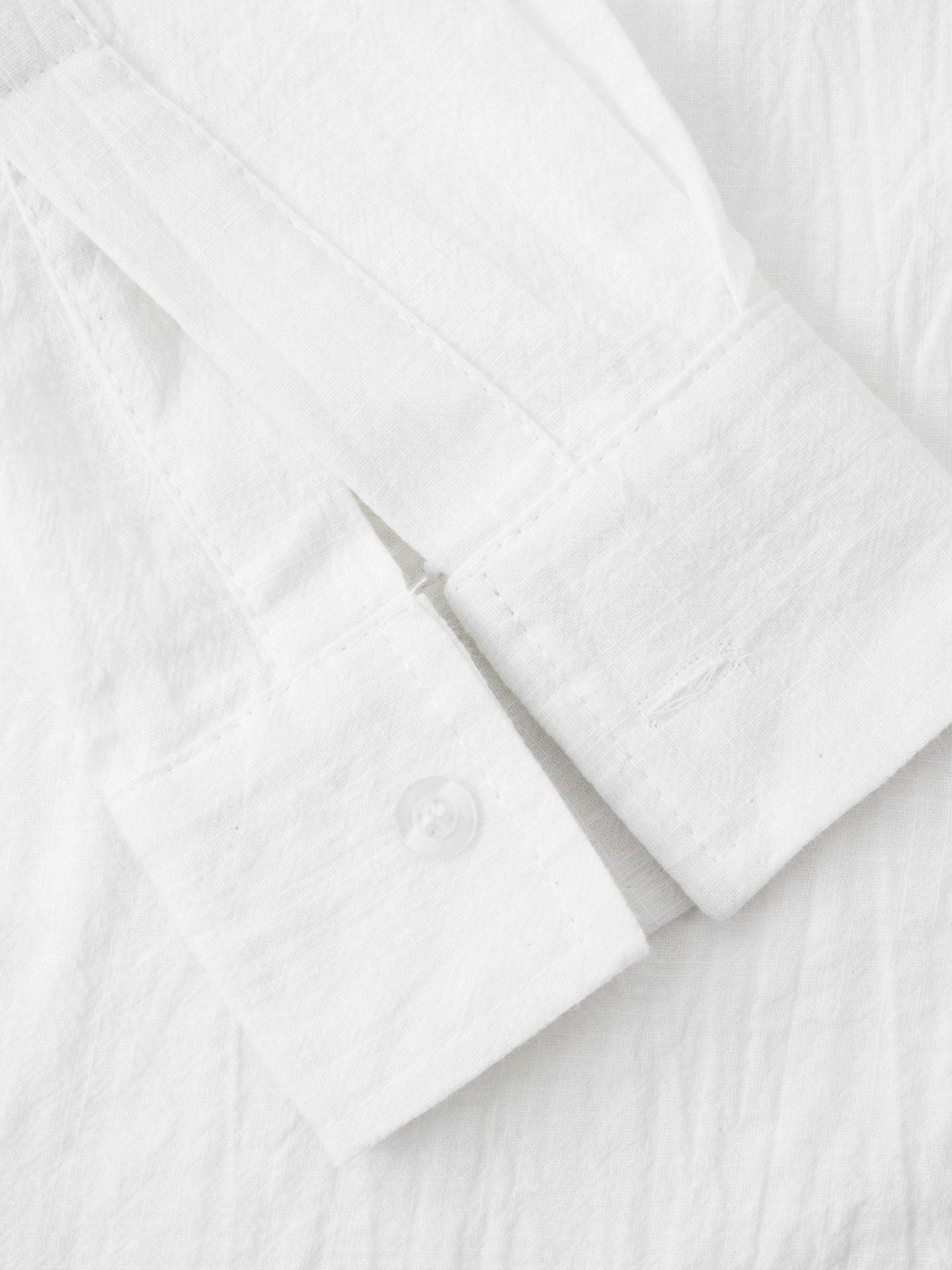 Chemise Blanche Homme – Col Mao & Tissu Léger