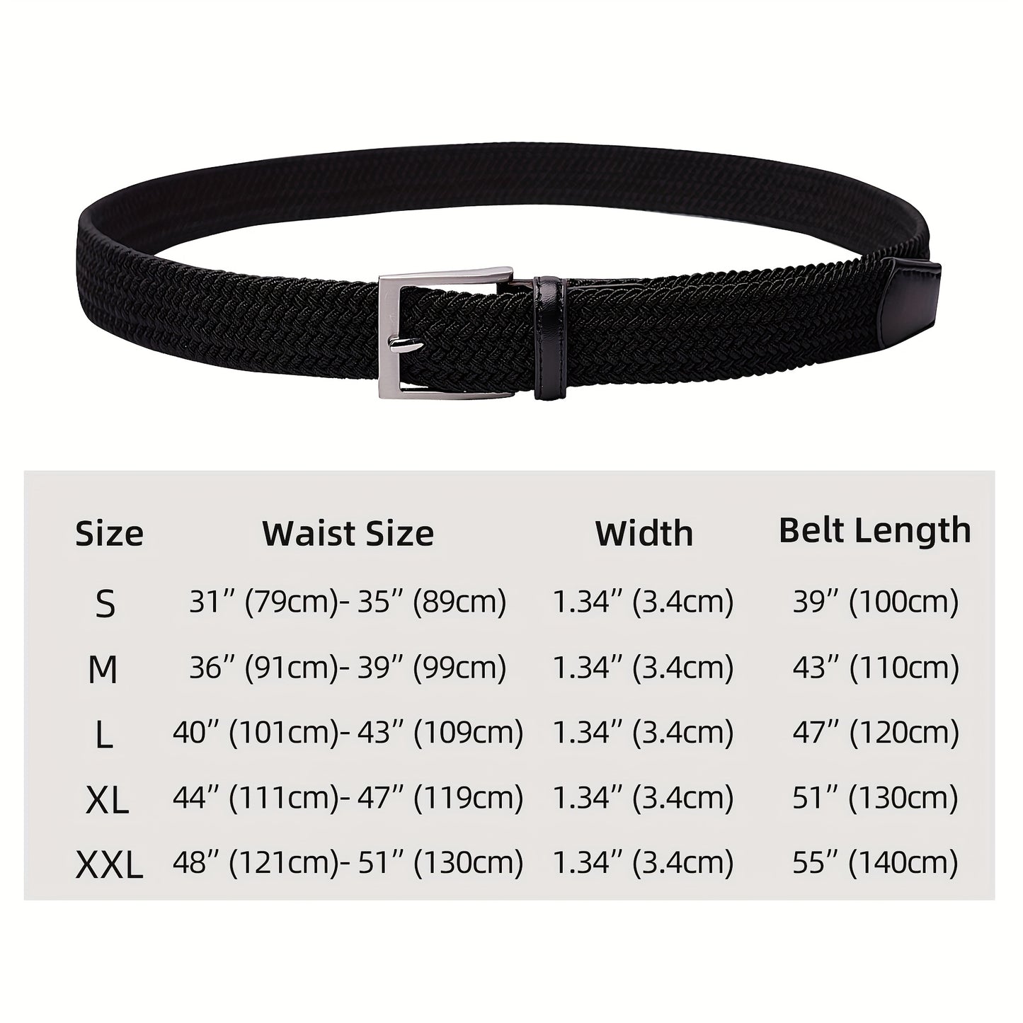 Ceinture tressé extensible