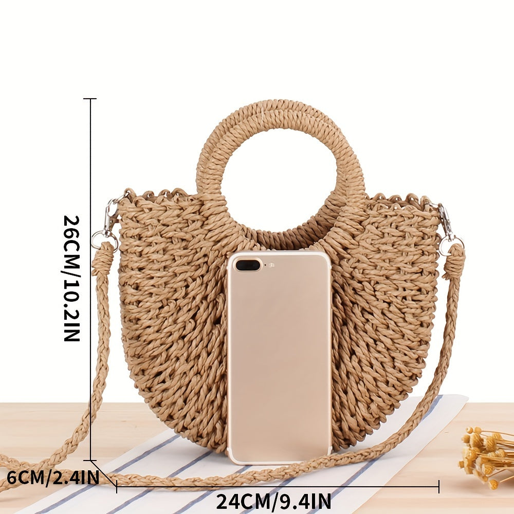 Sac en Paille Tressée – Élégance Naturelle & Style Bohème
