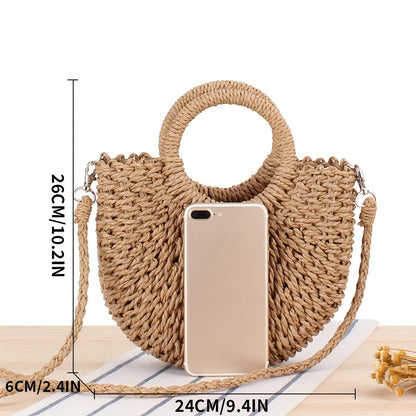 Sac en Paille Tressée – Élégance Naturelle & Style Bohème