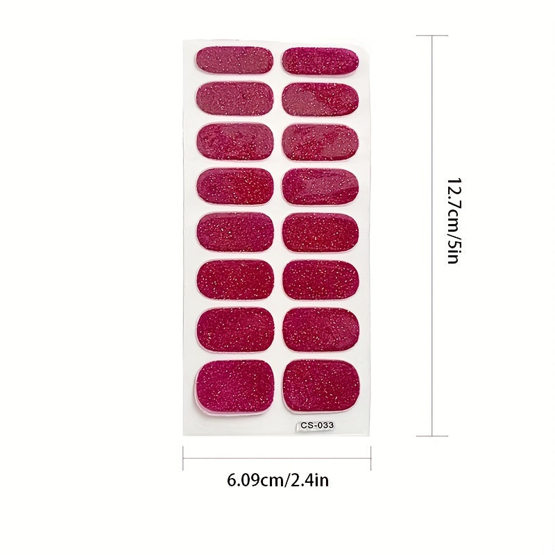 Autocollants d'ongles pailletés